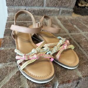 Girls DV Dolce Vita Dublyn Strappy Mini Wedge Braided Sandals Size 3Y #0018